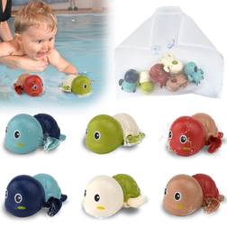 Kendyy Baby Bath Toys Set for Toddlers, Wind Up Swimming Turtle Animal Bathtub Bathroom Pool Beach Floating Toysâ¦ instock